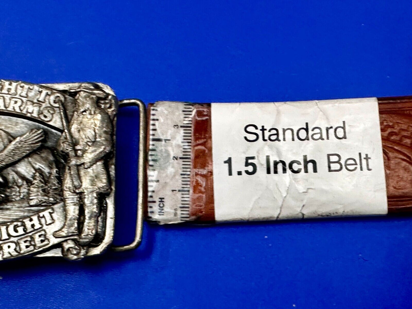 The Right To Bear Arms Is the Right ToBe Free 2nd Amendment VTG 1982 Belt Buckle