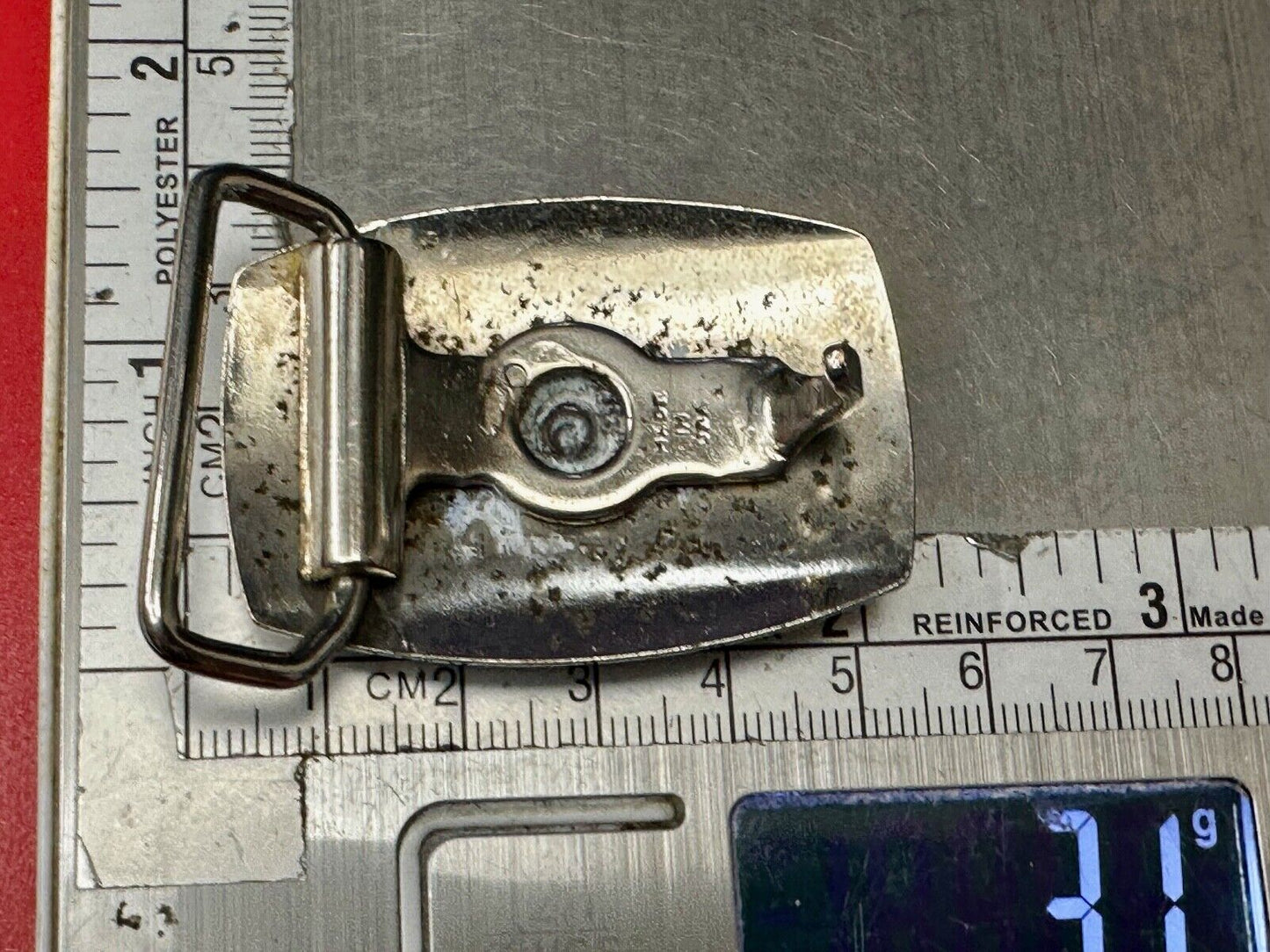 Vintage Cowboy Saddle Bronc western USA made belt buckle