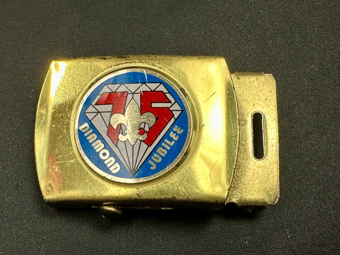 Vintage BSA Diamond Joublee 75 year celebration USA made belt buckle