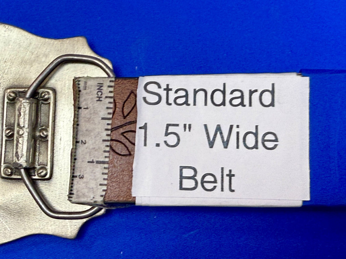 BKE Custom Letters? Centerpiece on Vintage Fine Pewter 2004 Belt Buckle