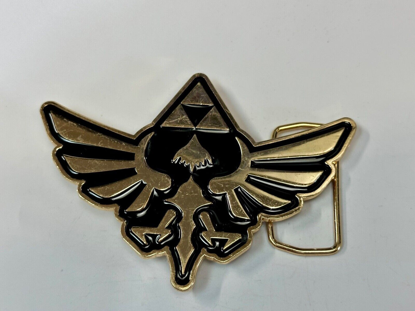 The Legend Of Zelda Black Golden Crest Triforce Nintendo 2014 Belt Buckle