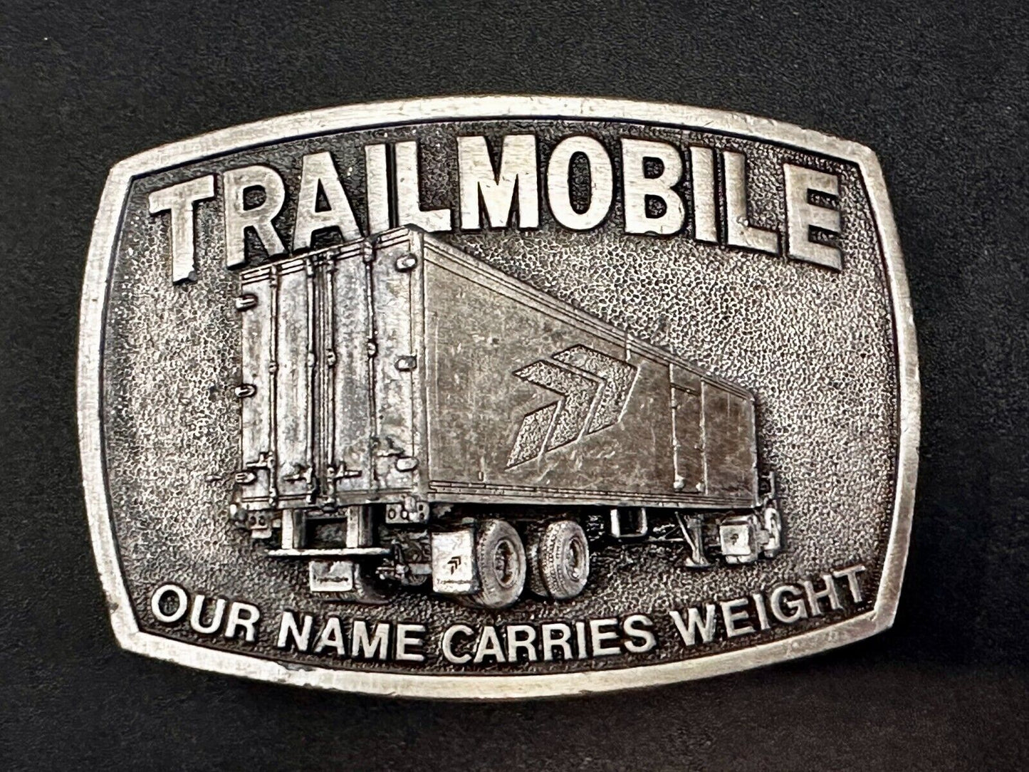 Trailmobile Our Name Carries Weight Semi Truck Long Haulers Trucker Belt Buckle