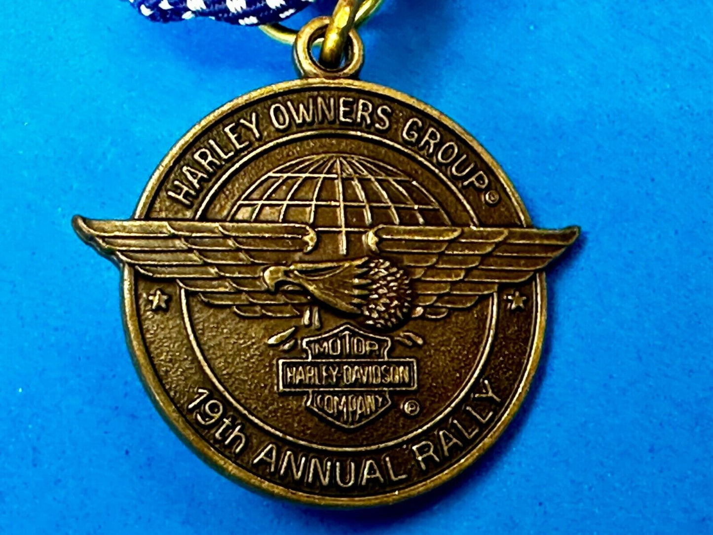 Atlanta 19th Annual Bike Rally Medal Pin Award Harley Davidson Owner Group HOG