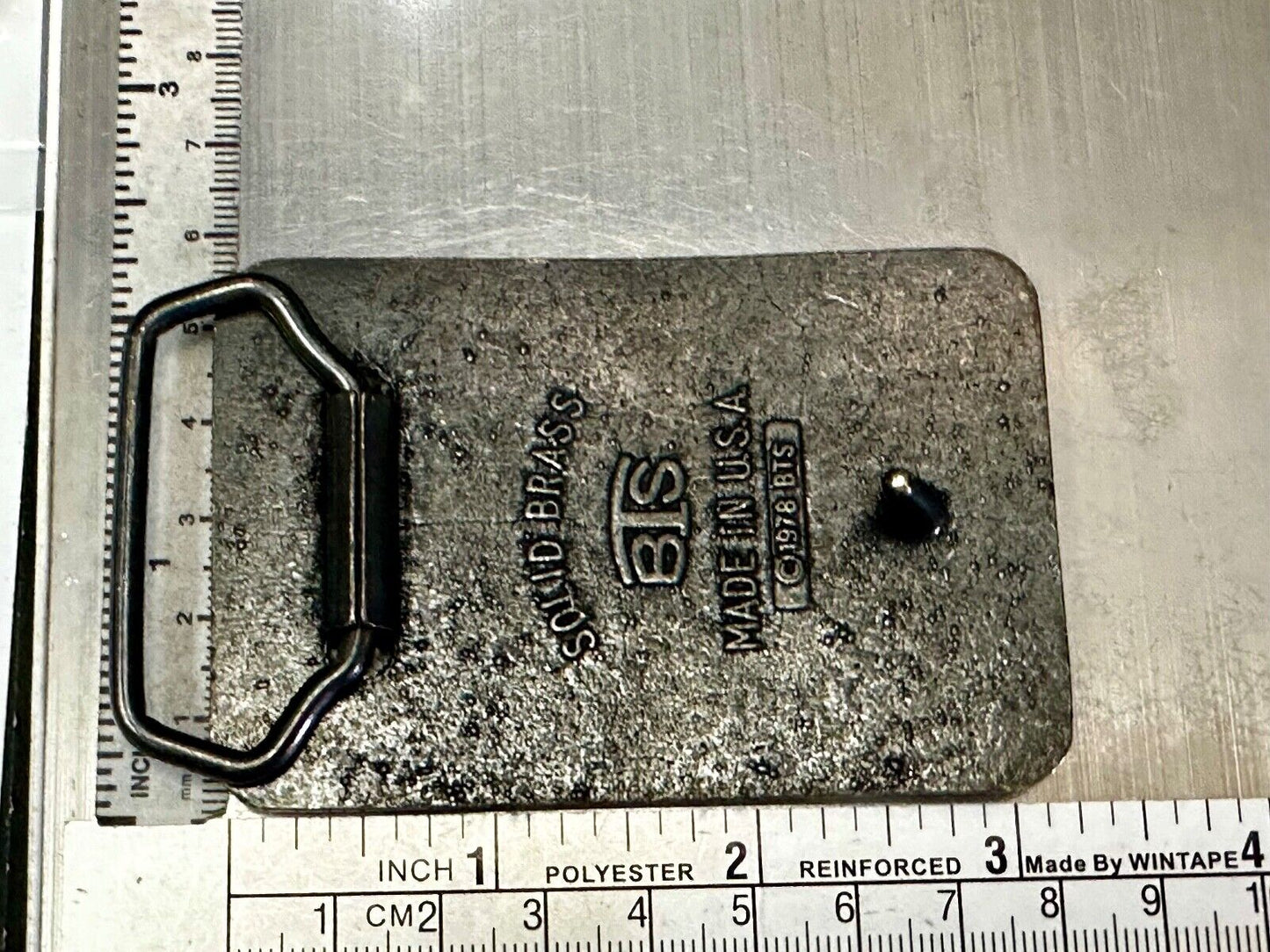 Black Powder Shooter Vintage BTS Solid Brass Belt Buckle - Guns Ammo Military