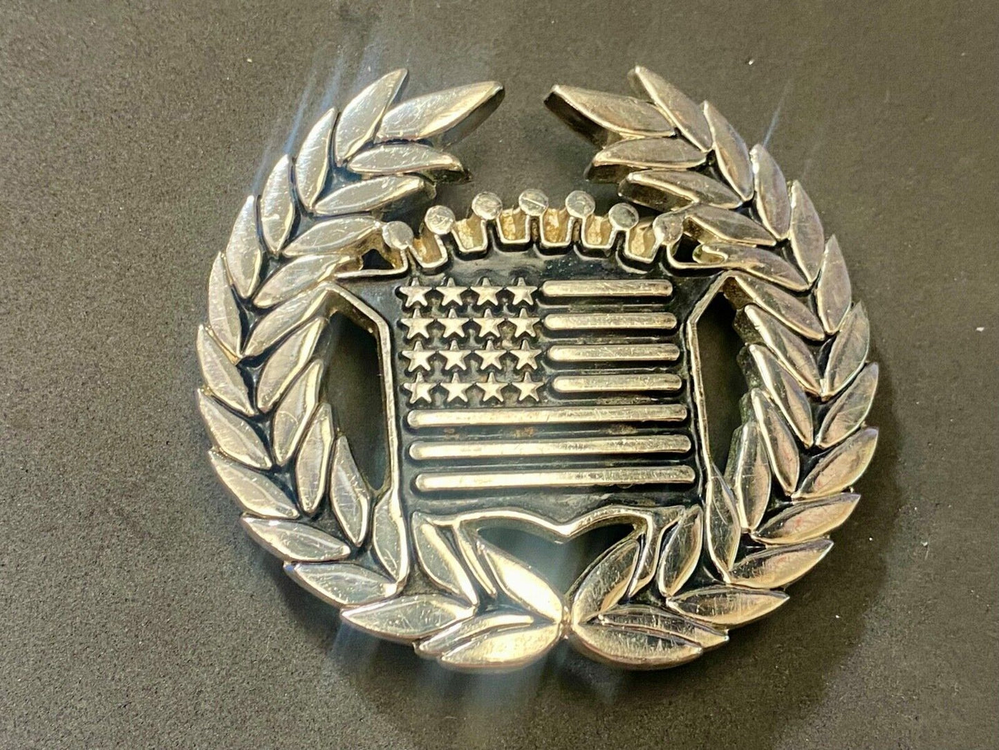 Vintage Cadillac Emblem Flag Large Belt Buckle by Famous Stars and Straps