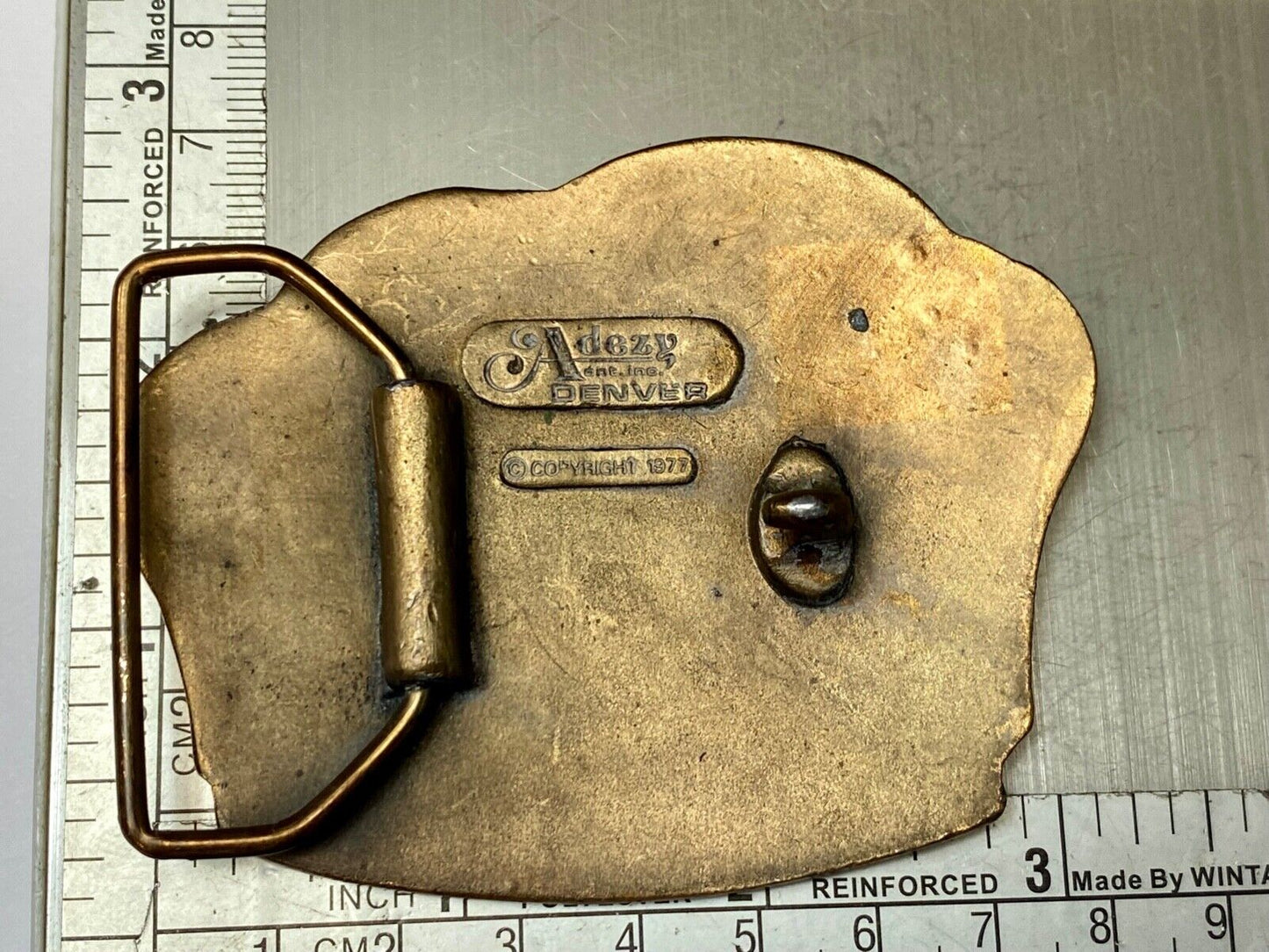 VINTAGE 70's HOT AIR Balloons Belt Buckle Helen Georgia Collectible Belt Buckle