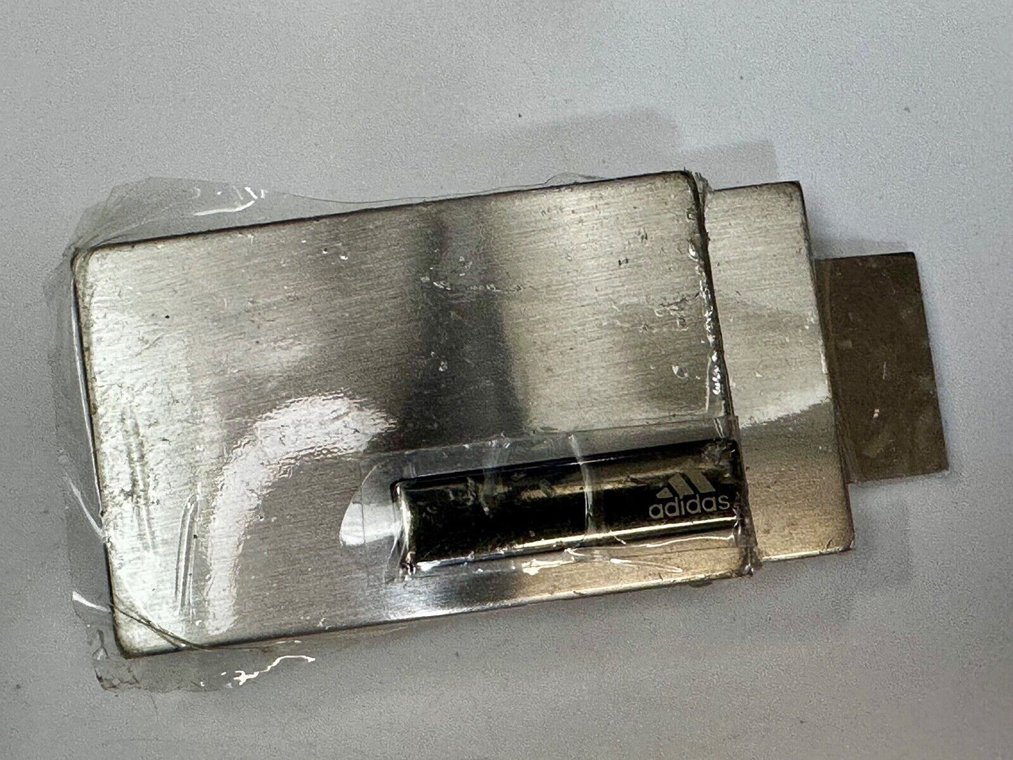 Adidas Clamp On Silver Tone Belt Buckle