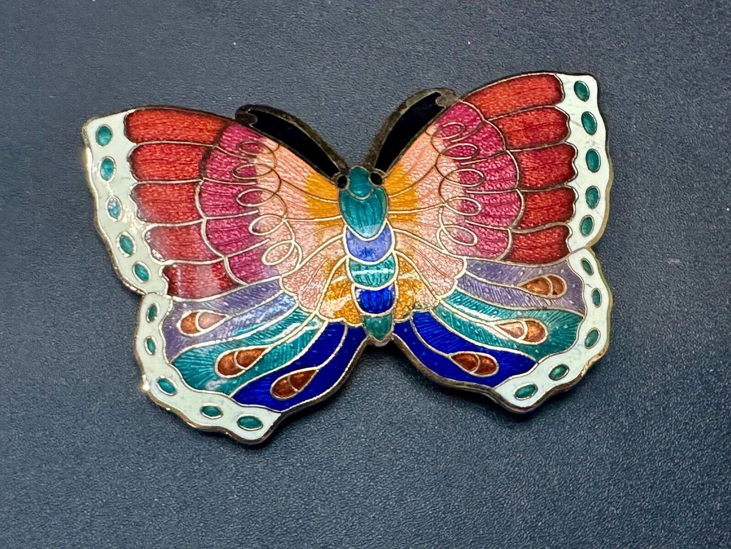 Beautiful India Inspired colorful butterfly shaped belt slide scarf clip