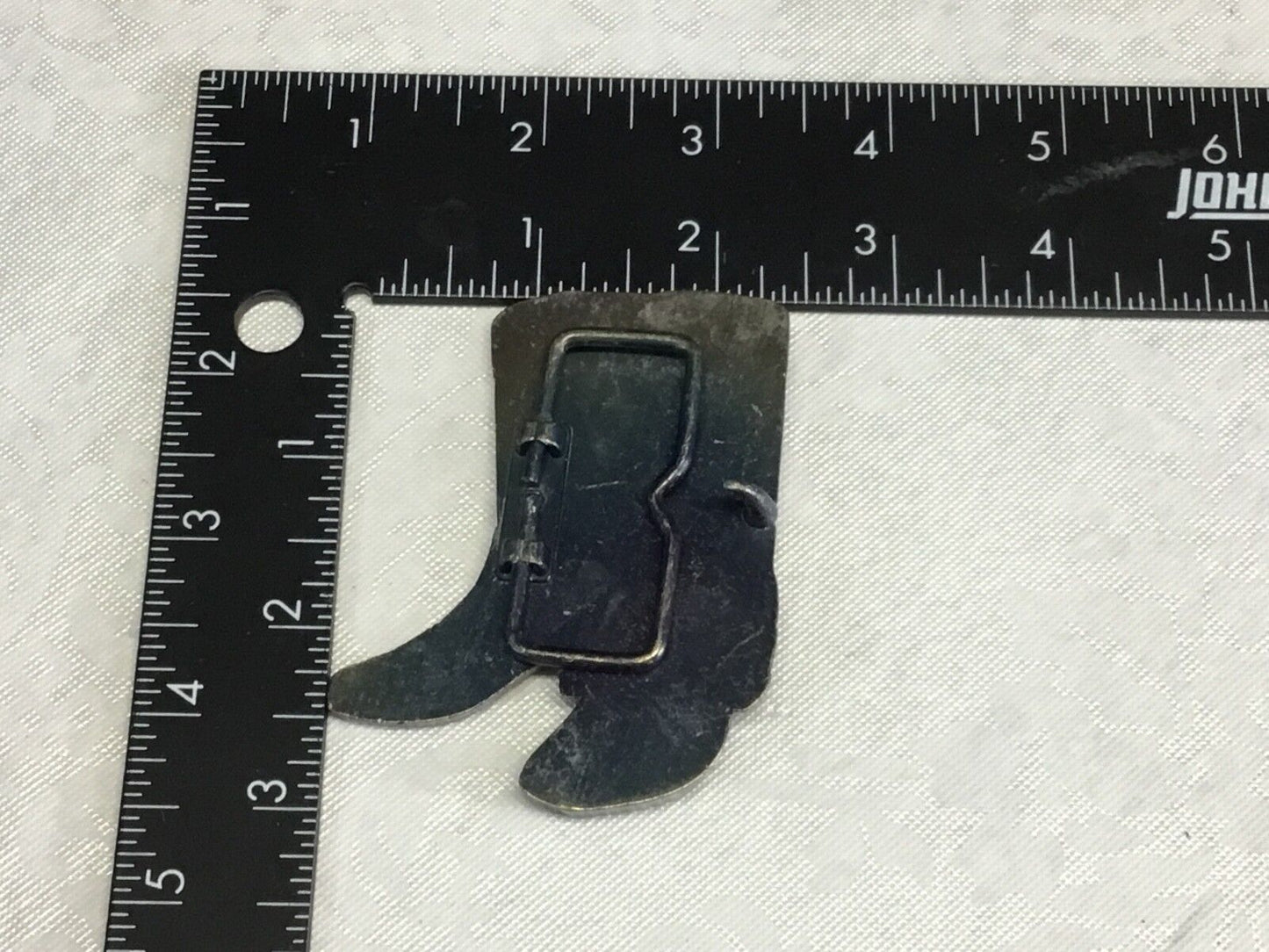 Vintage 3" Tall Cowpoke ( Cowboy/Cowgirl) Boots Brass Belt Buckle Complete NICE