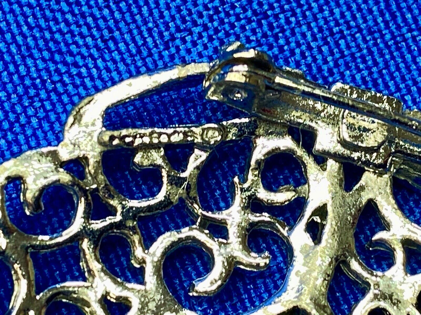 Vintage Butterfly Brooch Pin Closed Wing Silver Tone