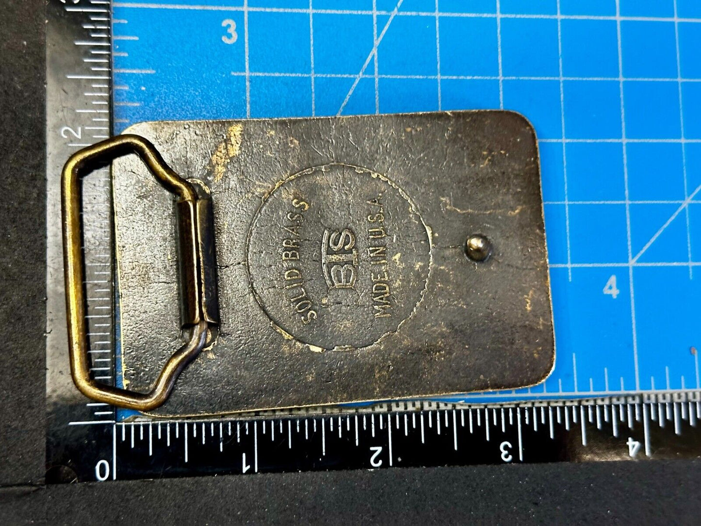 Black Powder Shooter Gun Ammo Collectors Solid Brass Belt Buckle by BTS