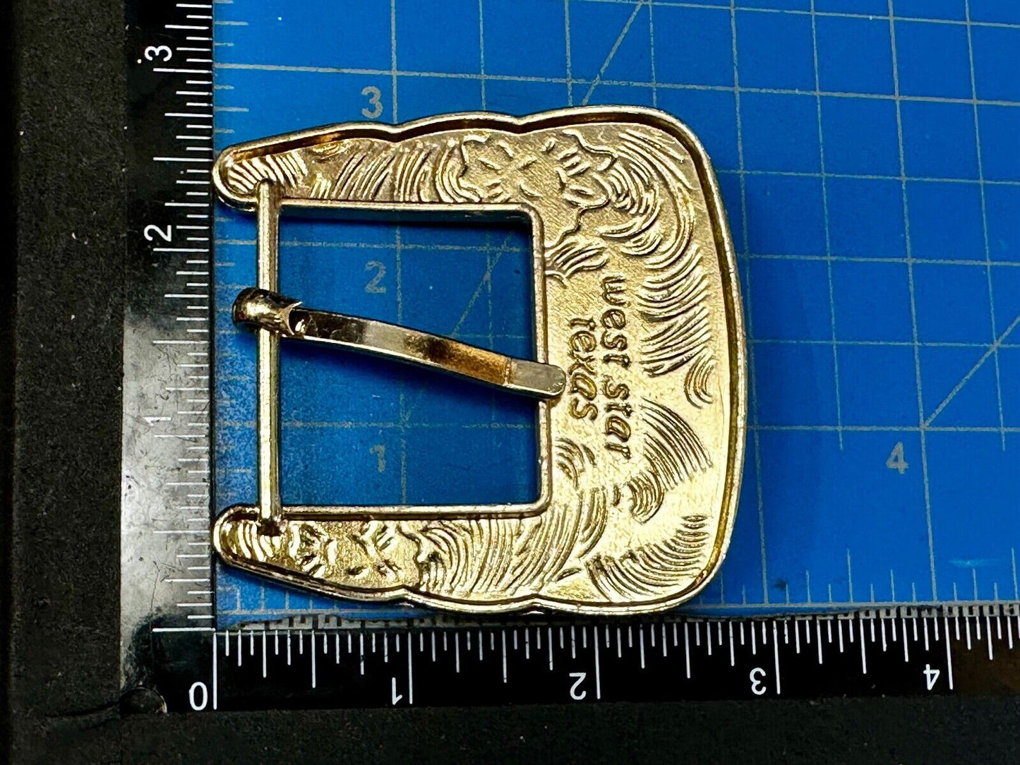 Texas Ranger Style Longhorn Vintage Replacement Dress Belt Buckle West Star