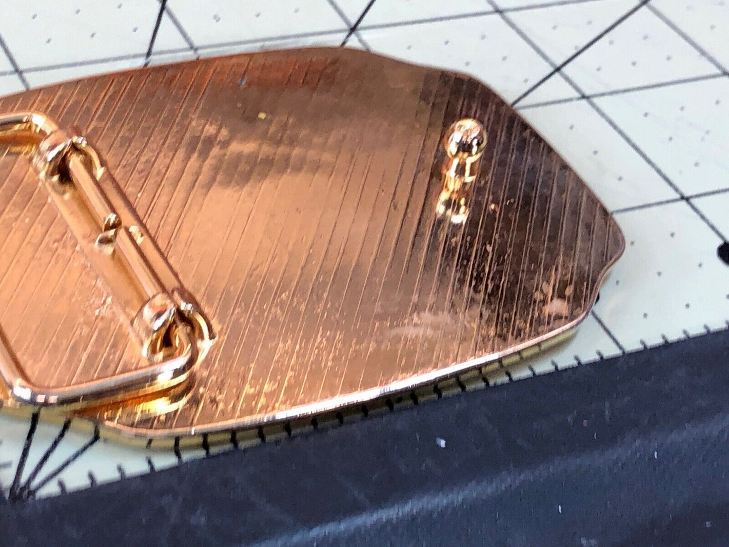 Vintage 1986 Golden Statue of Liberty New York NYC Belt Buckle 100 Years