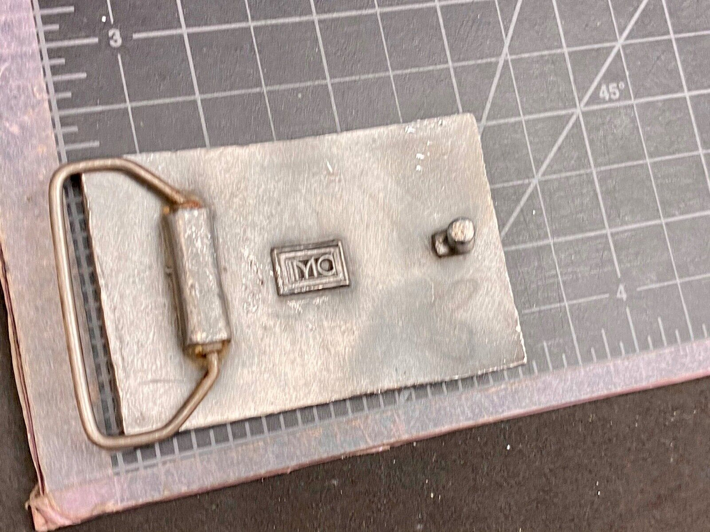 Vintage - unknown to me, power company? Natural gas Co. logo belt buckle