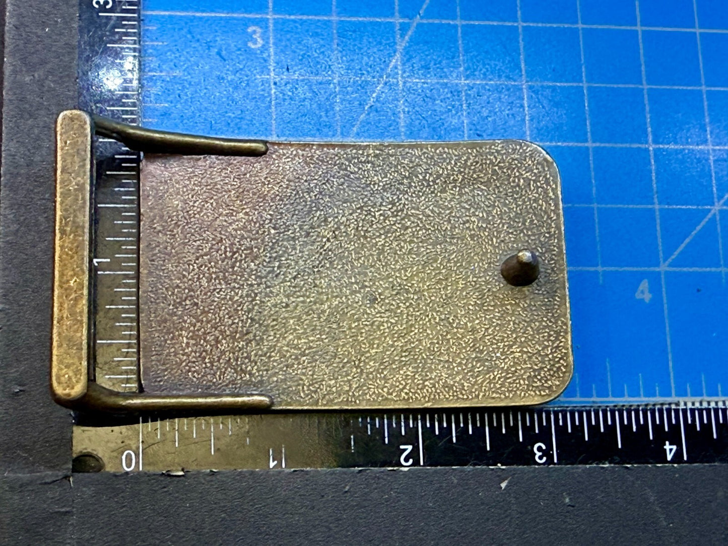 Texas Soybean Association Leather on Metal Commemorative Belt Buckle