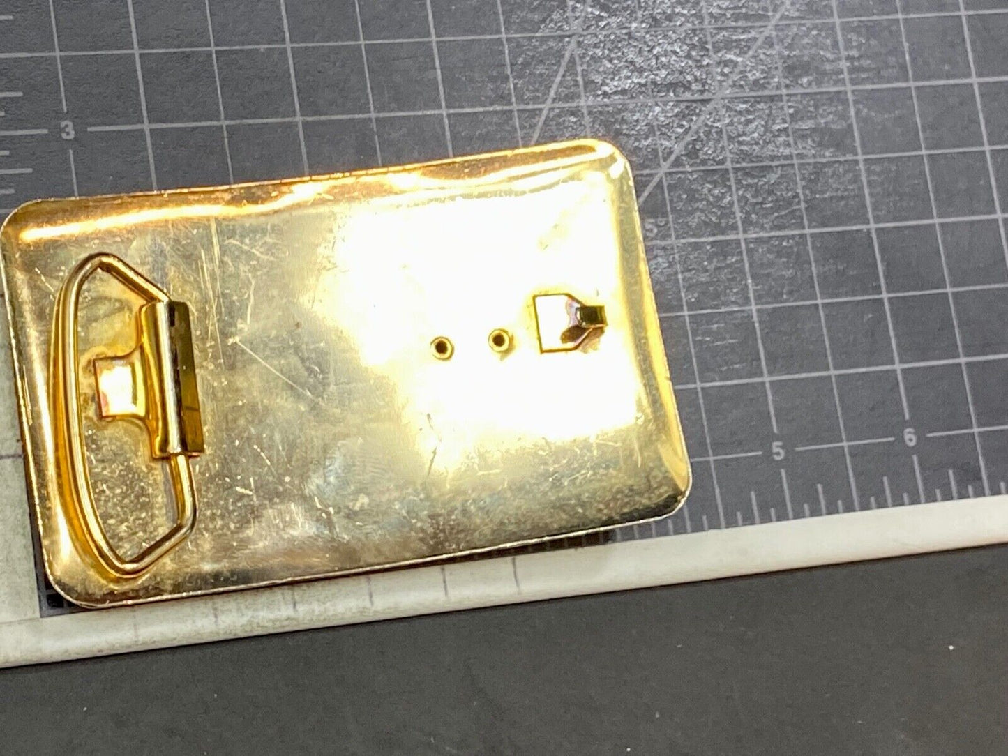 Black Horse Head And Saddle As Centerpiece In Western Gold Tone Belt Buckle