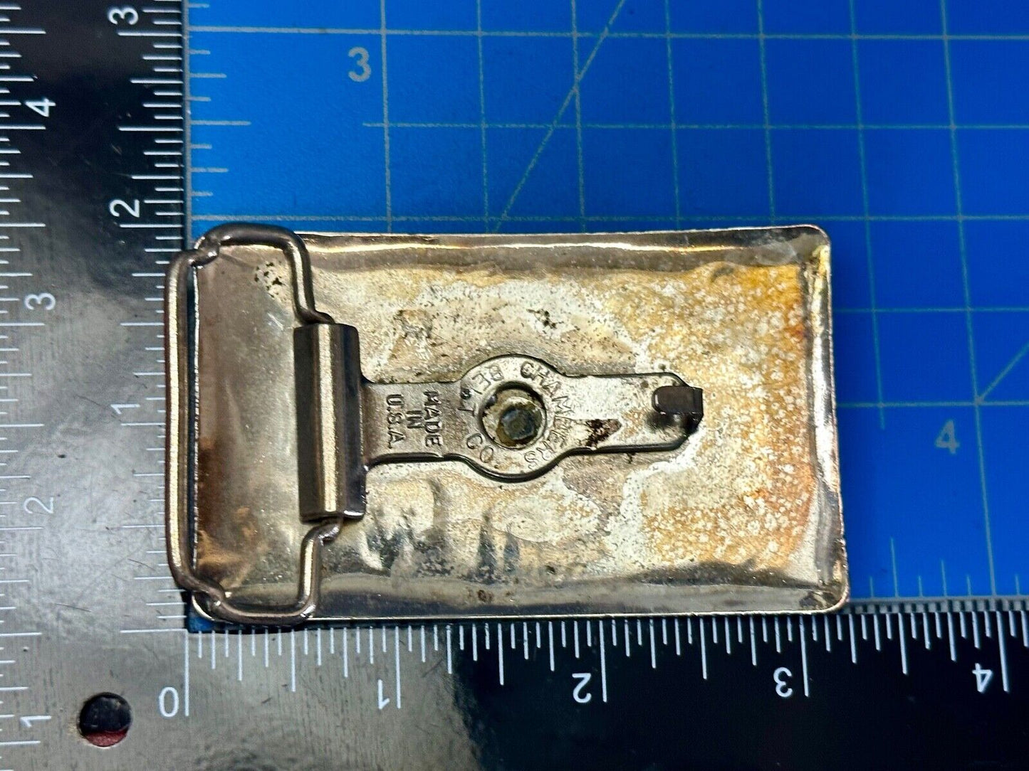 Vintage Chambers Western Cattle Branding Signs Belt Buckle without Centerpiece