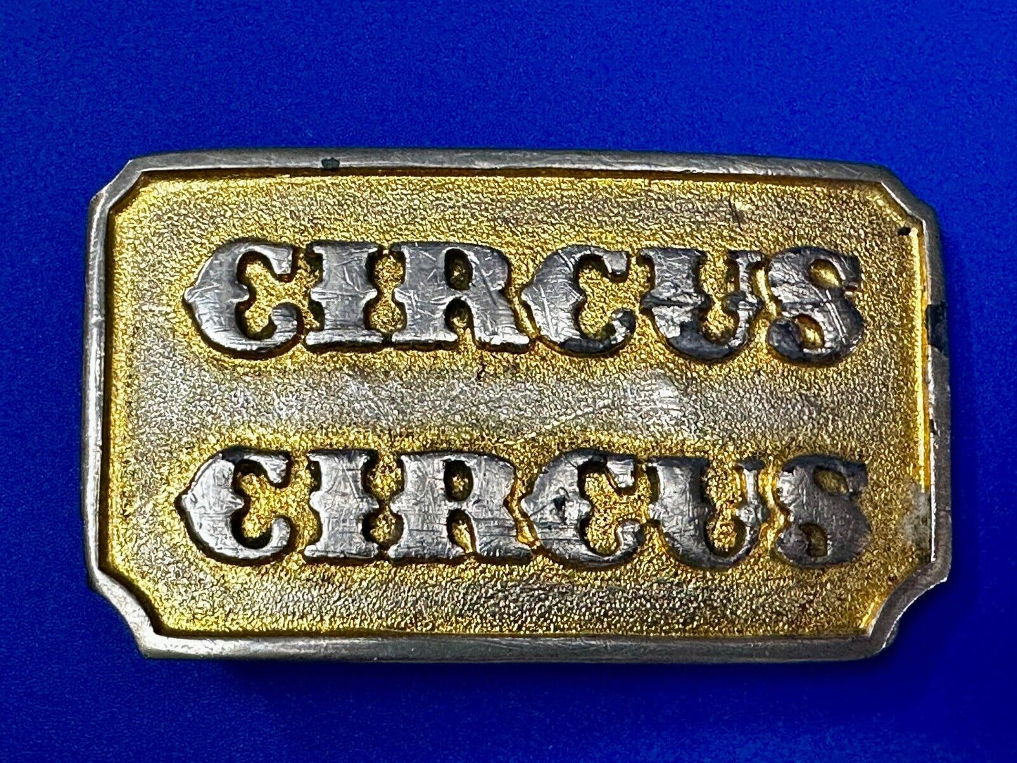 Vintage 1970s Circus Circus Hotel & Casino Gold-Tone Belt Buckle Rare Las Vegas