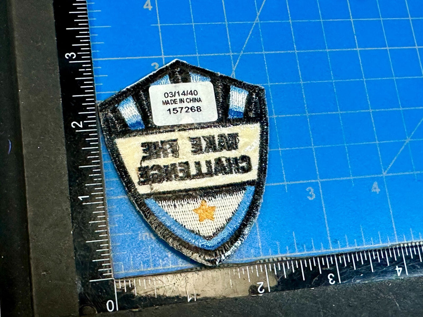 Take the Challenge Military Army Jacket Vest Patch