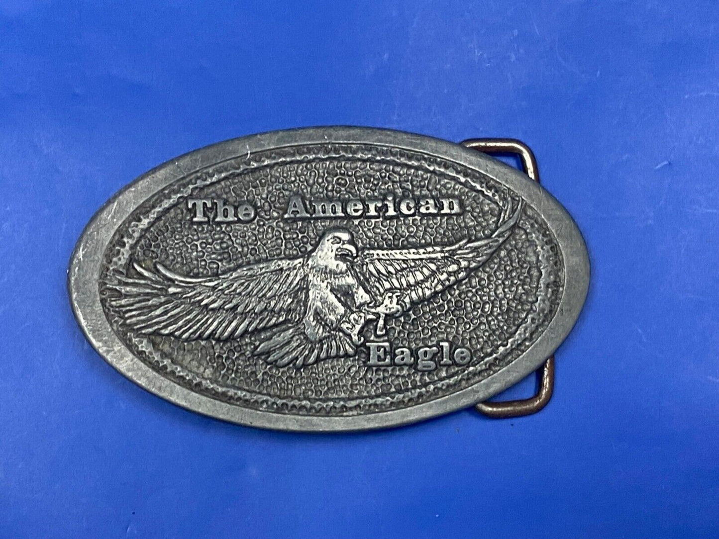 The American Eagle - Patriotic Symbol oval belt buckle by DIX leather goods
