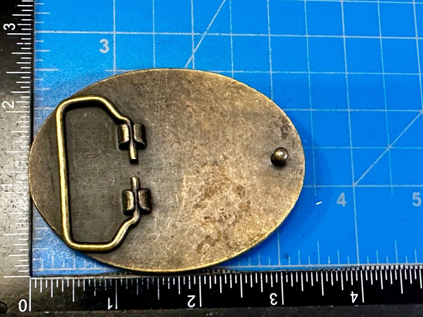 Artisan Stone Cubes - Native American Indian Style? Unique Oval Belt Buckle