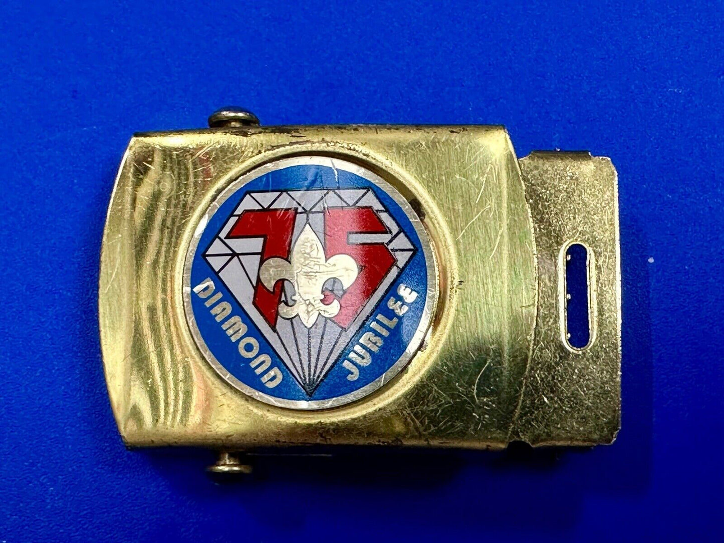 Vintage BSA Diamond Joublee 75 year celebration USA made belt buckle