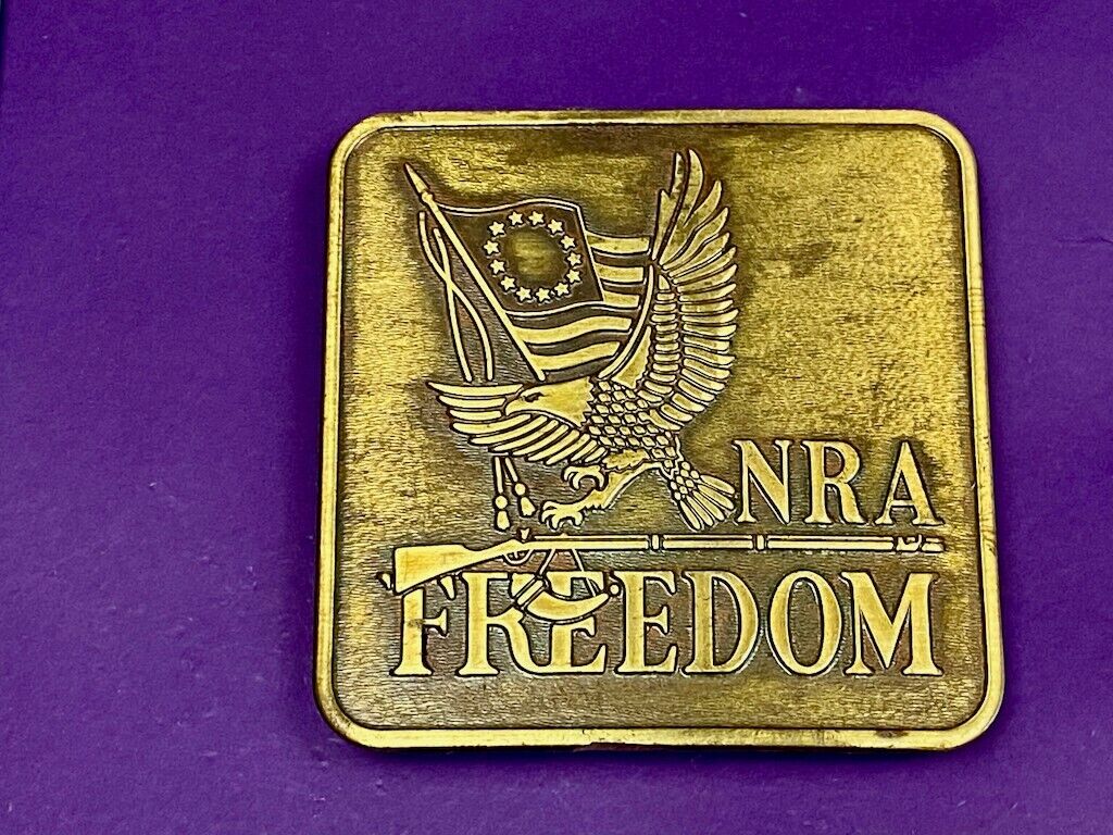 Bicentennial - Firearms Freedom Institute Nra Usa Gun Collectors Belt Buckle