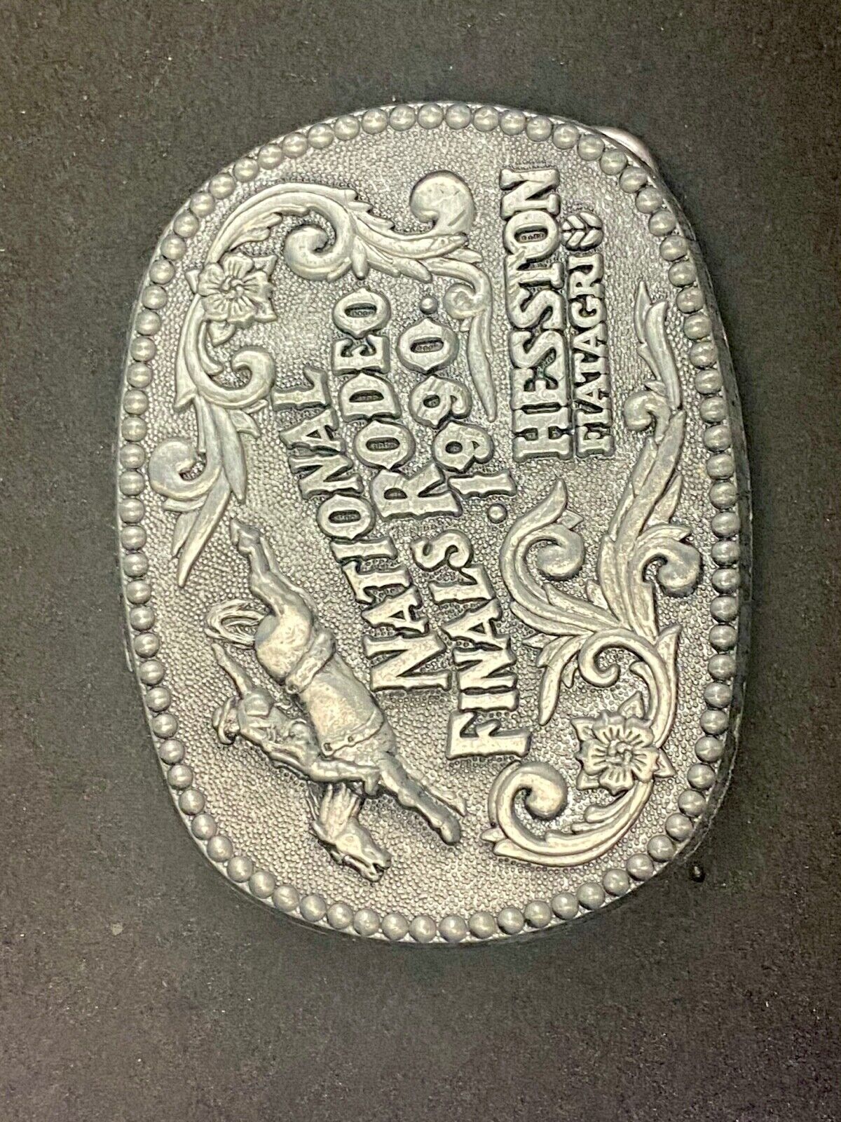 1990 NFR National Finals Rodeo Cowboy Youth size Belt Buckle Award Design Medals
