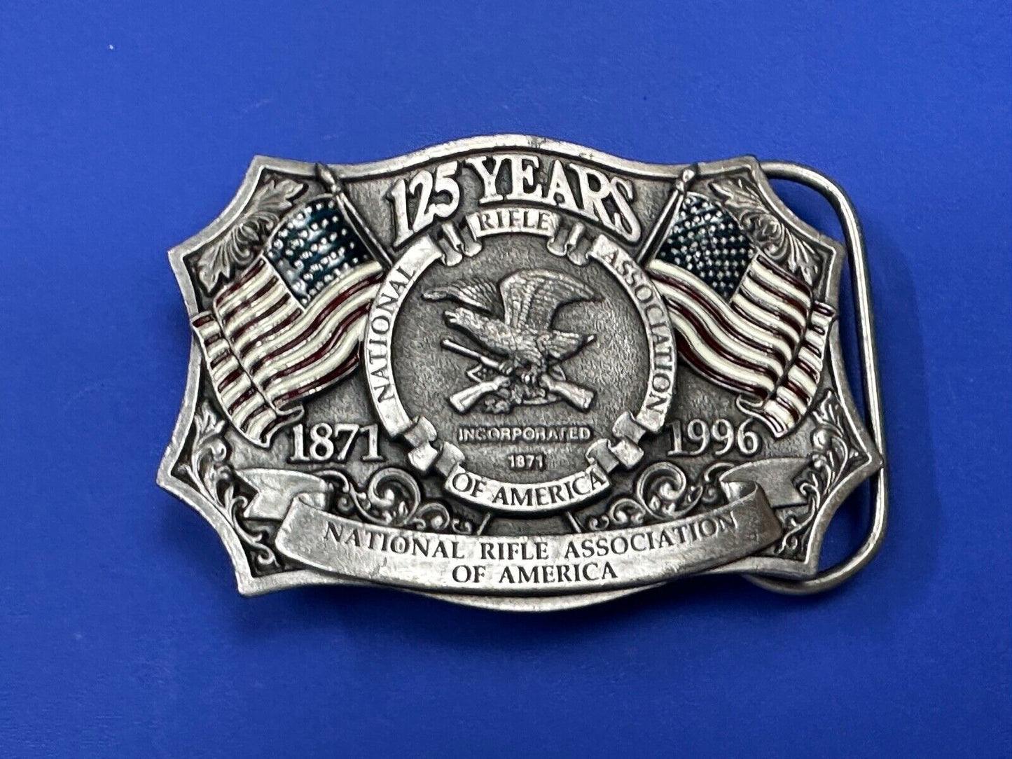 1996 NRA National Rifle Association Firearms Freedom 125 year celebration belt