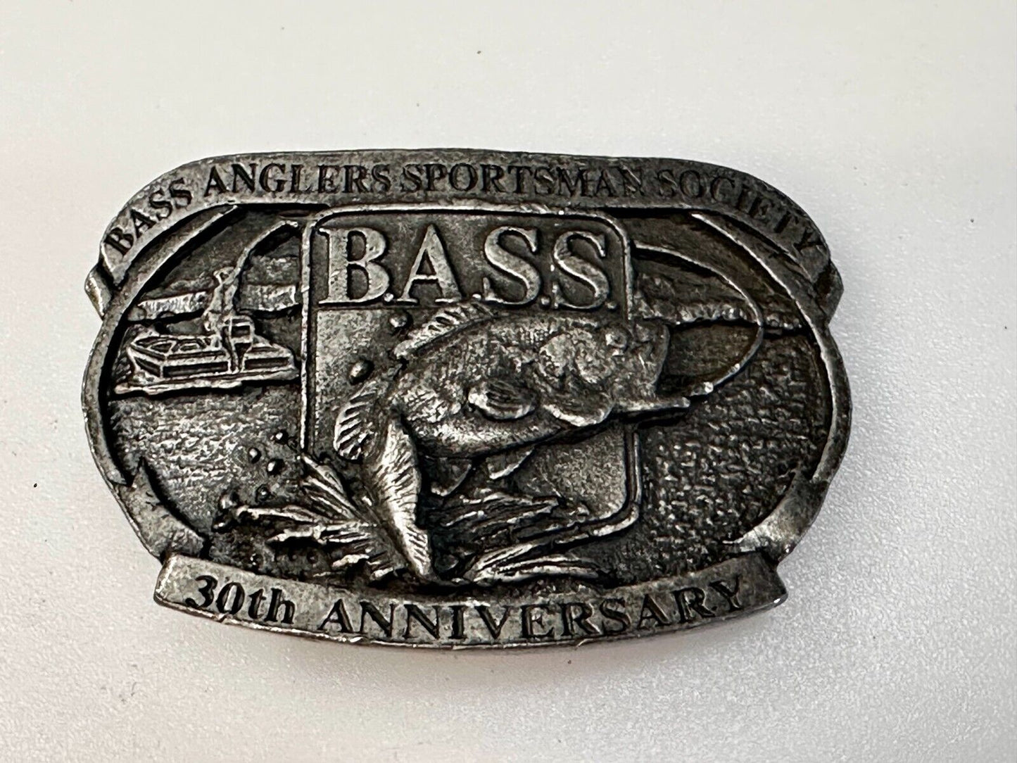 Bass Anglers Sportsman Society 30th Anniversary Club Belt Buckle