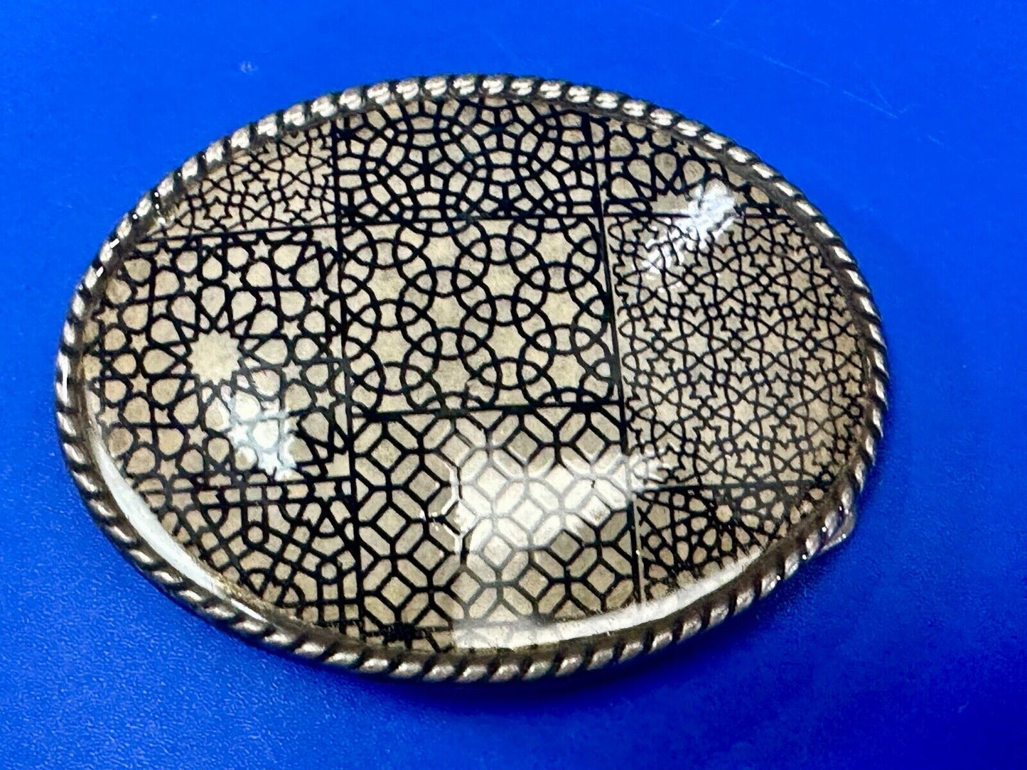 Trippy Multi Pattern design what I call retro wallpaper Belt Buckle by Ivan