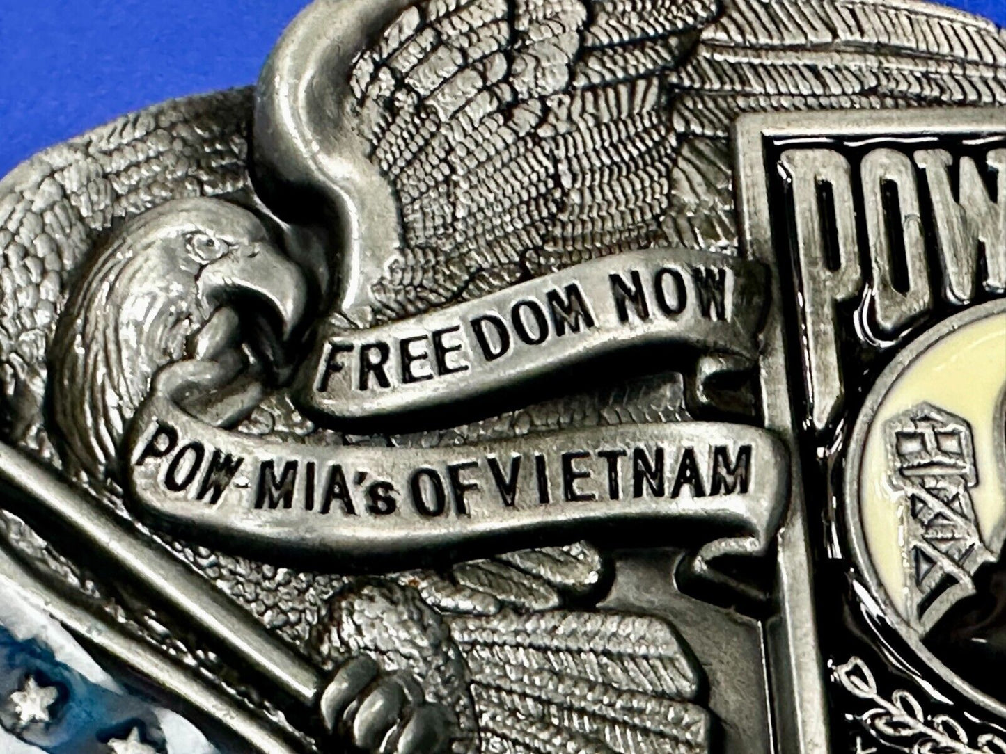 Americas Heroes Freedom Now POW MIA Prisoners of war MIA in Vietnam Belt Buckle
