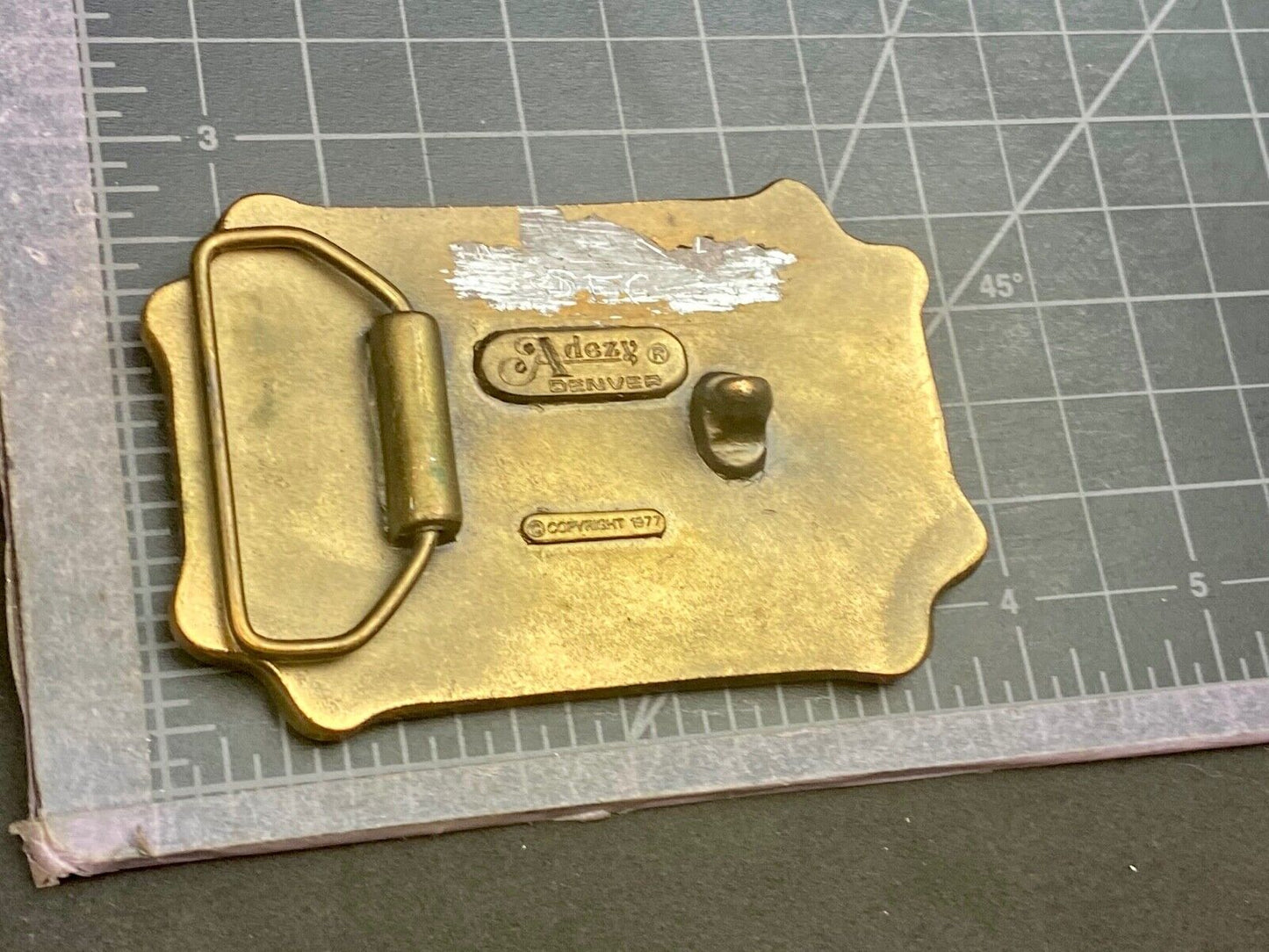 Vintage 1977 C.C.C.O. Fire Fighters Brigade belt buckle by Adezy Denver