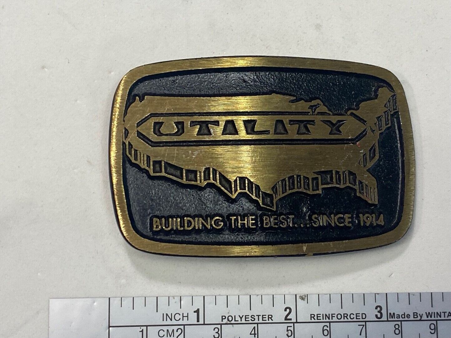 Usa Utility, Building The Best Since 1914 - Dynabuckle Solid Brass Belt Buckle