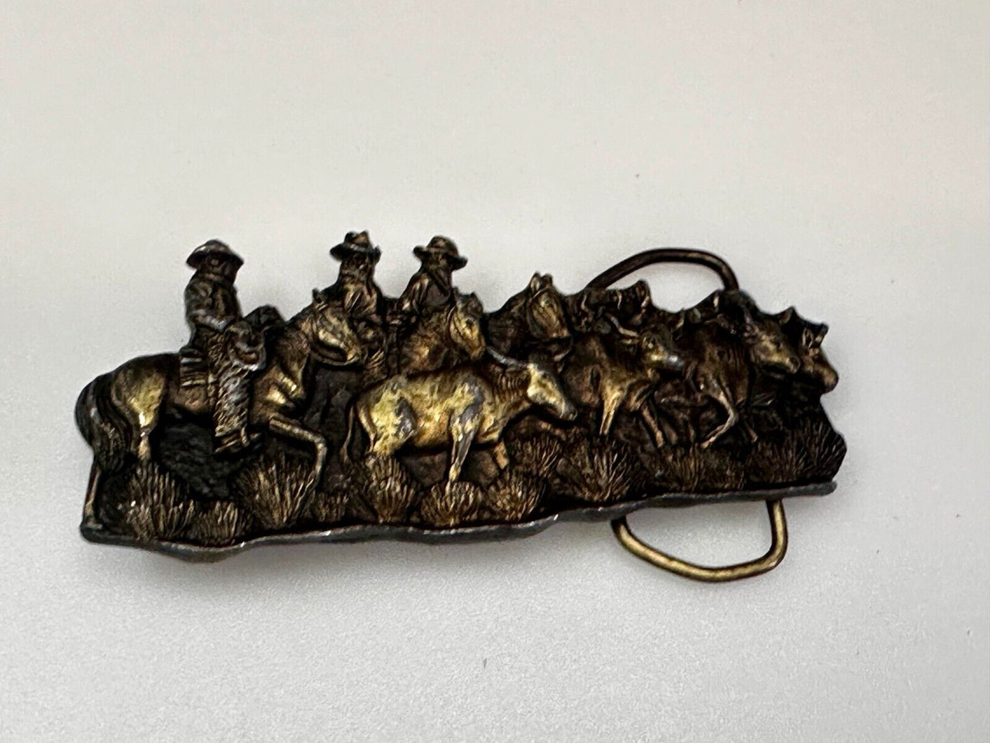 The Caddle Drive - Rodeo Cowboys Ranchers Day at Work Bergamot Belt Buckle