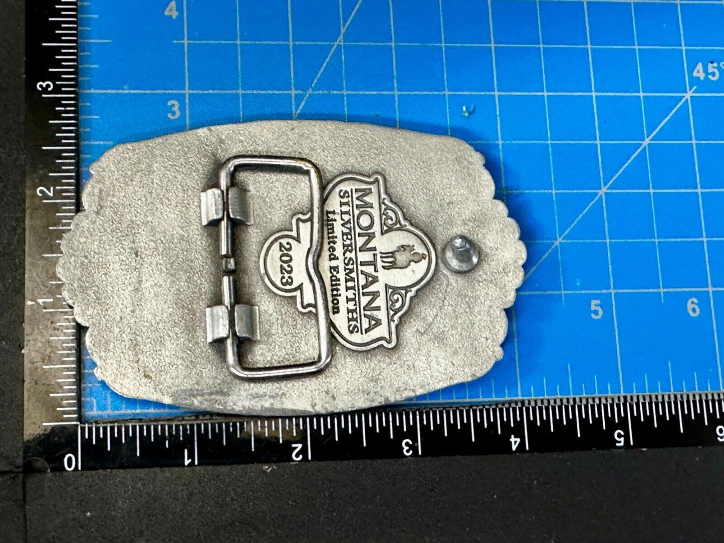 2023 Pendleton whiskey Let'er Buck Rodeo Cowboy Montana Silversmiths Belt Buckle