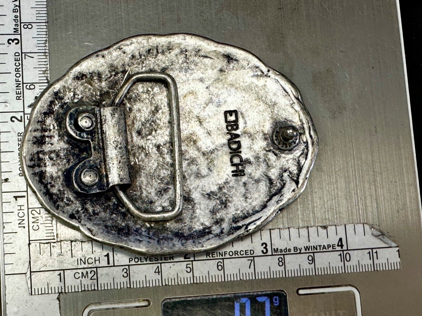 Badichi Replacement Silver Color Western Oval Belt Buckle