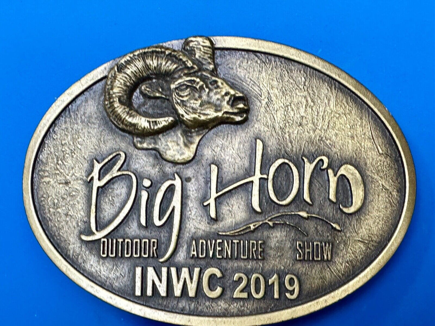 BIG HORN SHOW 2019 Outdoor Adventure Inland N.W. INWC Spokane WA Belt Buckle