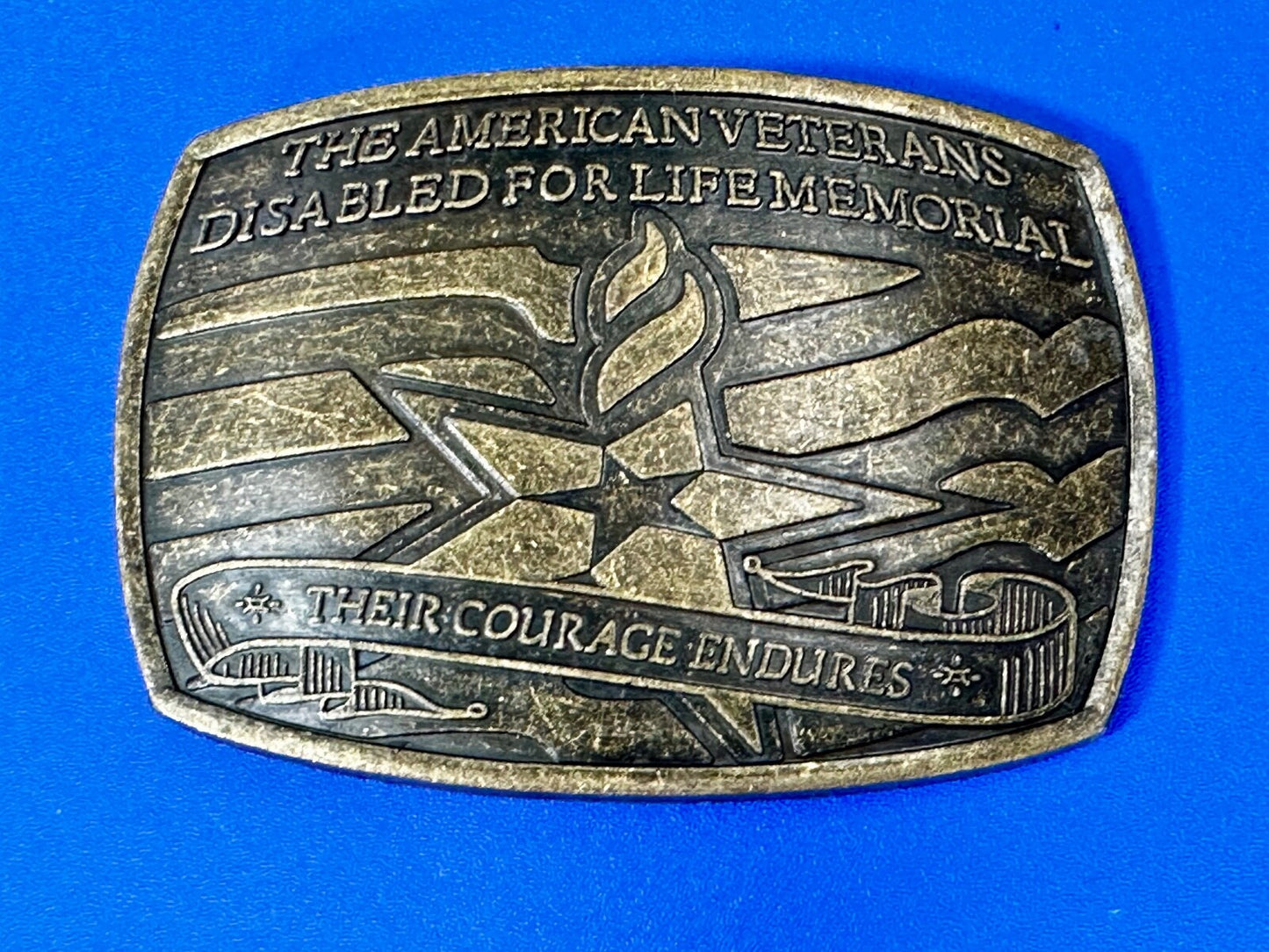 The American Veterans Disabled for Life Memorial Commemorative Belt Buckle