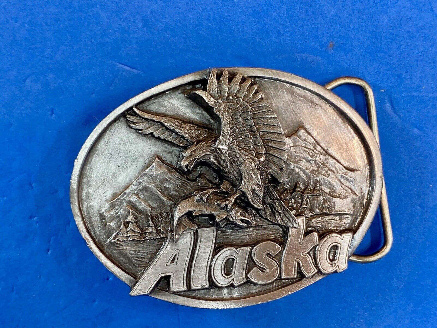 The great state of AK Alaska - Mighty Huntsman - THE EAGLE Belt Buckle
