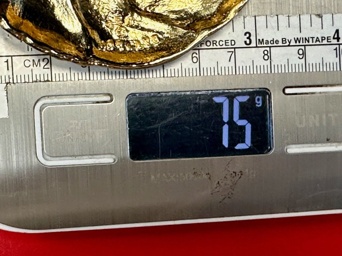Vintage Day Lor Designer Signed Sash belt buckle Retro Scarf Slide
