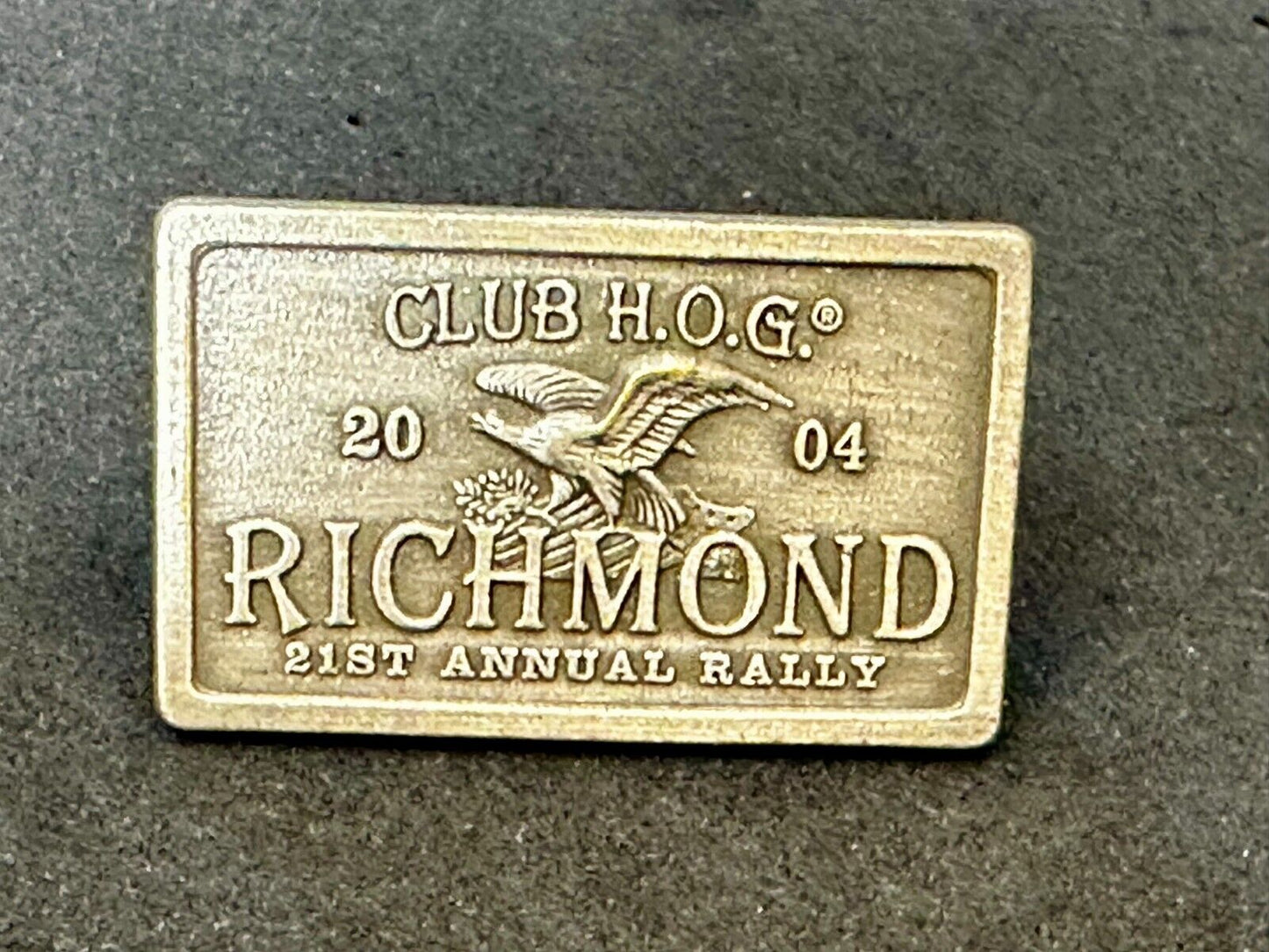 2004 Richmond Rally 21st Harley Davidson Owners Group HOG Pin for Jacket or Vest