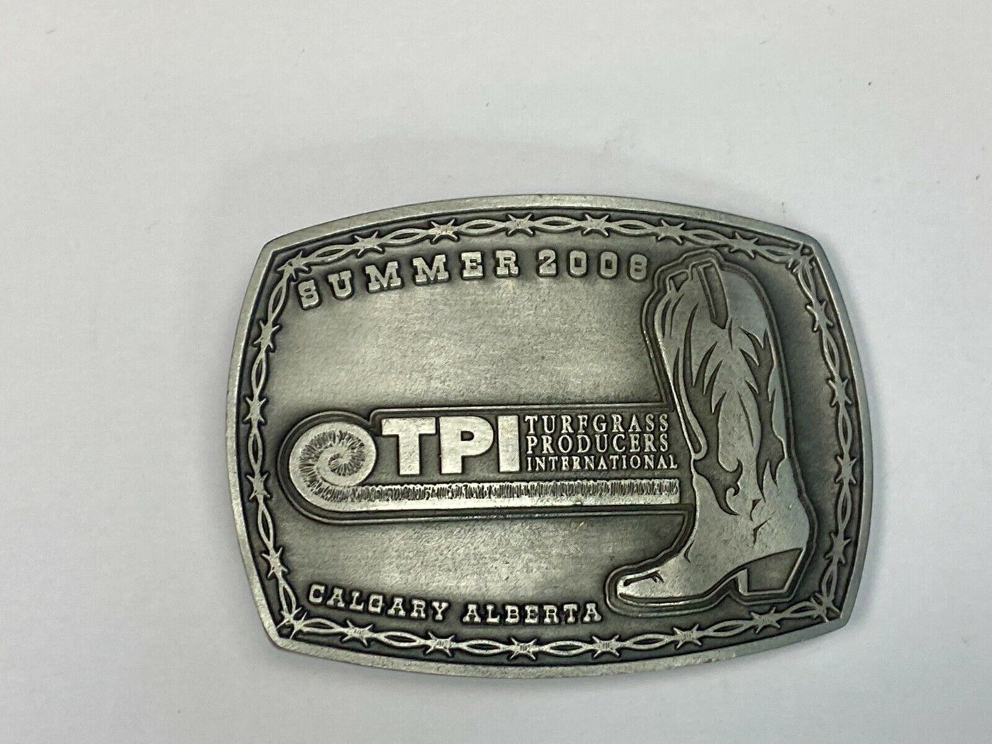 Tpi Turfgrass Producers International Belt Buckle Calgary Alberta Belt Buckle