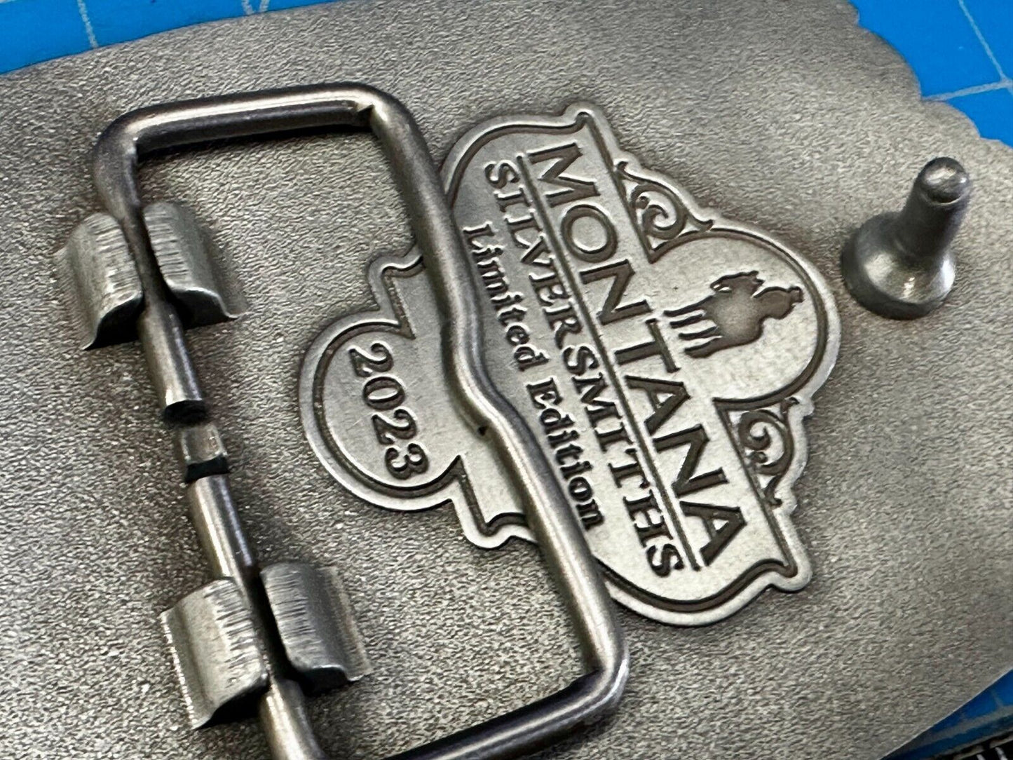 2023 Pendleton Whiskey Let'er Buck Rodeo Cowboy Montana Silversmiths Belt Buckle