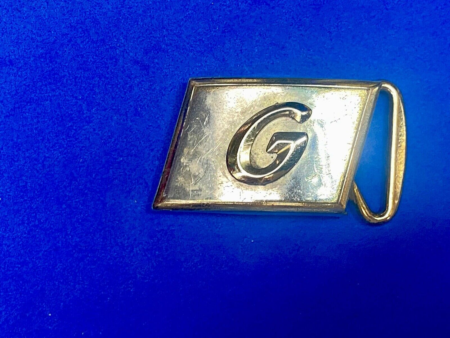 Vintage Hickok Usa Alphabet Letter "G" 1.5" Monogram Belt Buckle