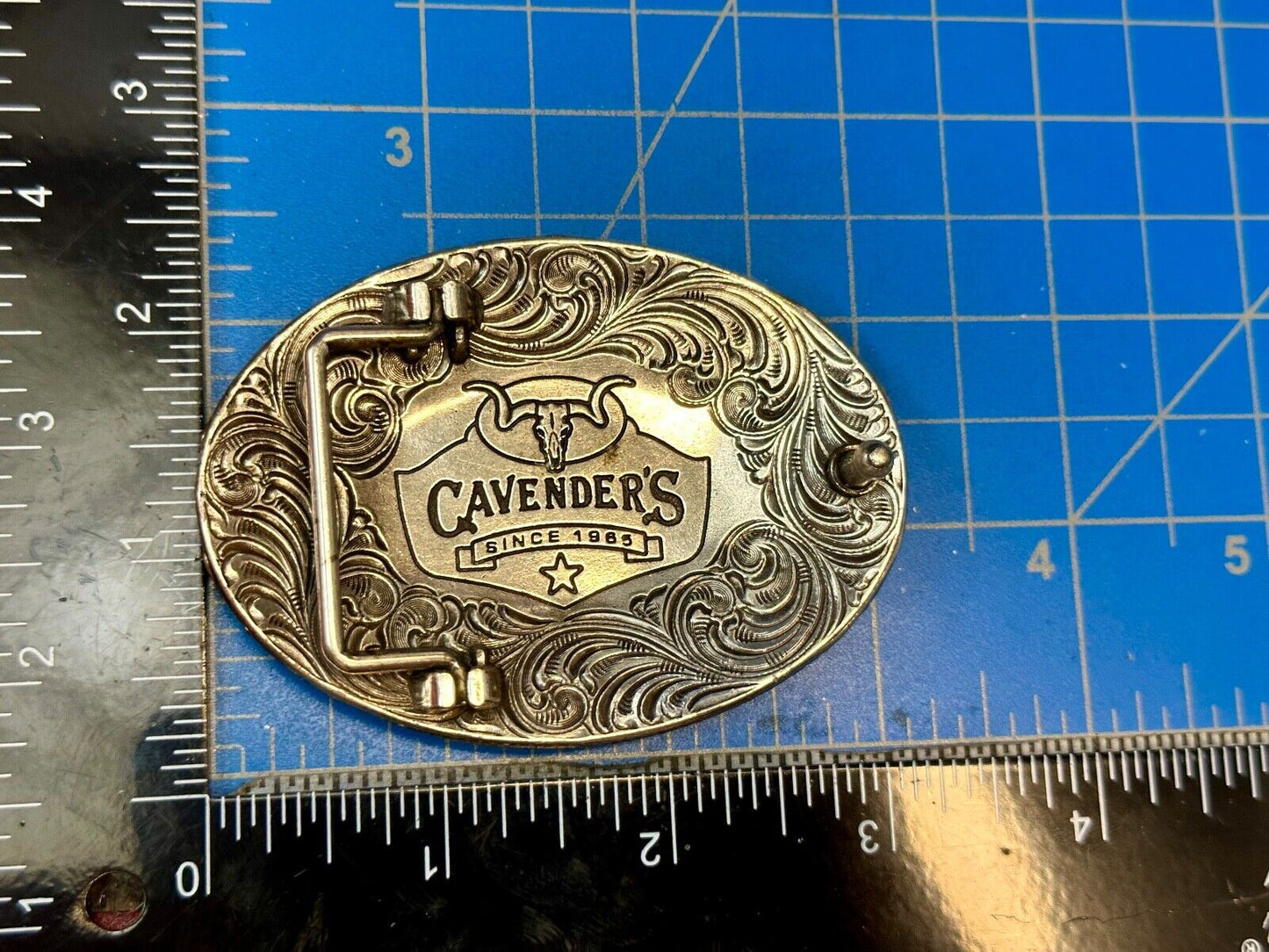 Vintage Cavender's Western Wear Cavenders Cowboy Belt Buckle “Since 1965”