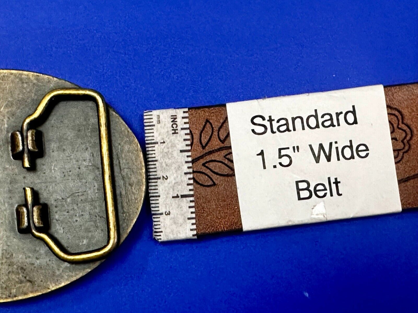 Artisan Stone Cubes - Native American Indian Style? Unique Oval Belt Buckle