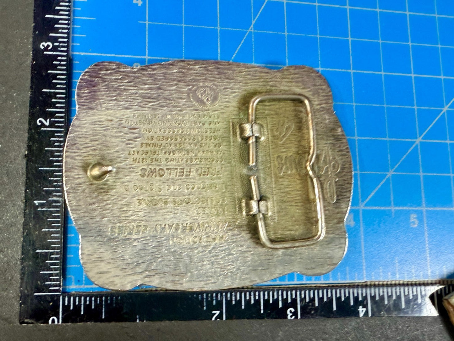 1985 Hesston NFR National Finals Rodeo Calf Roping 3rd Edition Belt Buckle