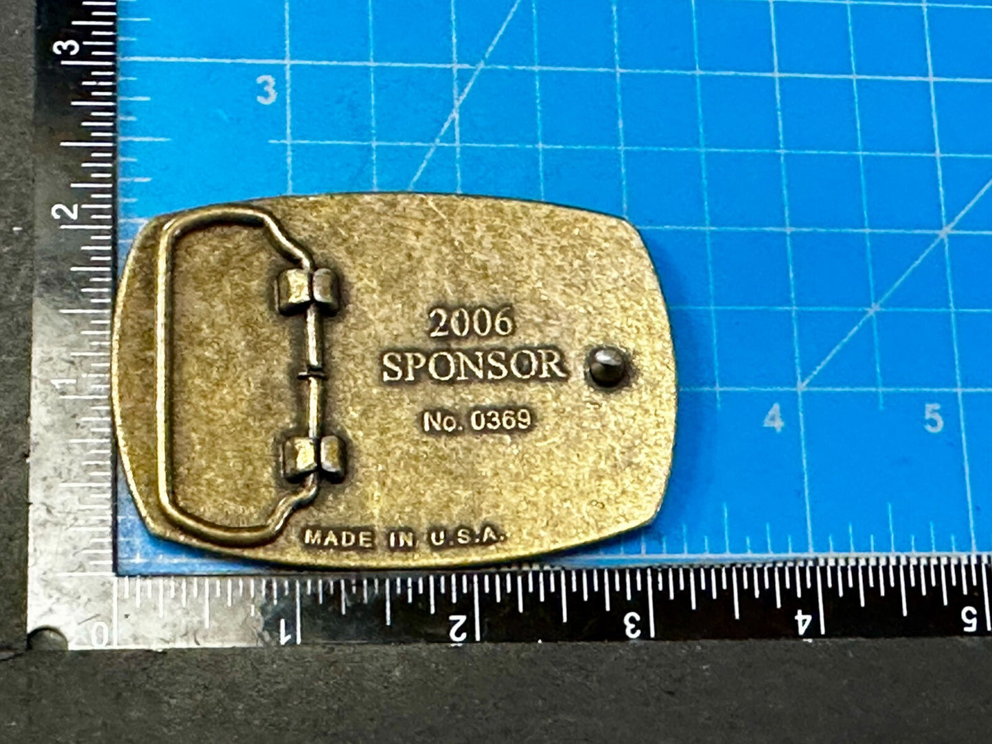 The American Veterans Disabled For Life Memorial Commemorative 2006 Belt Buckle