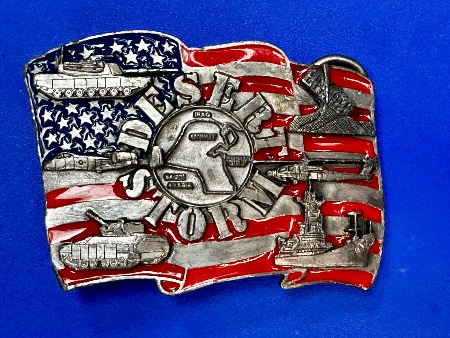1991 Siskiyou Operation Desert Storm Belt Buckle P-92 -All Military